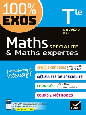 cover image of Maths (spécialité) & Maths expertes (option) Tle générale